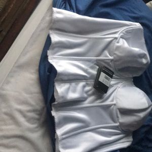 White wedding gown bridal bra strapless